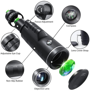 Telescopio Portátil con Visión Nocturna Falcon
